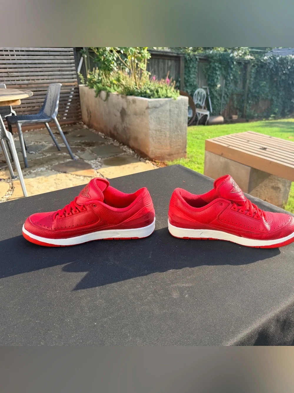 Jordan Air Jordan 2 Retro Low Gym Red 832819-606 Men's Leather Lace-Up